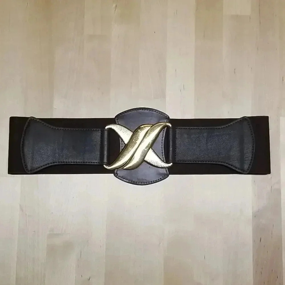 {Another Line, Inc.} Brown Gold Clasp Belt